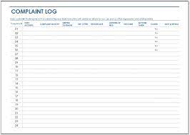 Create a training tracker excel template. Complaint Log Template For Ms Excel Word Excel Templates