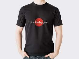 Download Free Man Black T Shirt Mockup Mockuptree