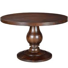 Home › furniture › dining room furniture › dining tables. Rustic Solid Wood Sutton Pedestal Baluster Round Dining Room Table