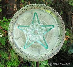 Recycle bowling balls mosaic garden art. How To Make A Garden Art Dish Flower Color Me Thrifty