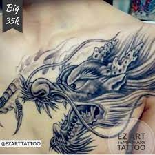 Selama live instagram, ten menyempatkan diri untuk menunjukkan cinta kepada salah satu kucing mereka, leon, dengan menggaruk kepala kecilnya yang berbulu. Big Size Naga Dragon Keren Temporary Tattoo Tato Temporer Fashion Premium Shopee Indonesia