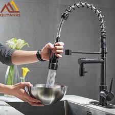 With our top picks, your clients will enjoy the comforts of a modern kitchen and the decorative. Blackend Spring Kitchen Faucet Pull Out Side Sprayer Dual Spout Single Handle Mixer Tap Sink Faucet 360 Rotation Kitchen Faucets Kitchen Faucet Spring Kitchen Faucetkitchen Faucet Pull Aliexpress