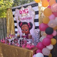 Black Boss Baby Party Decorations Boss Girl Baby Invitation African American Black And White Etsy Baby Girl Invitations Girls Party Invitations Baby Birthday Party Girl