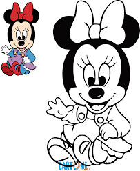 Cartoni Animati Baby Minnie Da Colorare E Stampare Per Far Divertire I Bambini In Questo Utile Gioco Sc Disegni Da Colorare Libri Da Colorare Disegni Disney