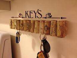 Key Hanger Wall Decal Easy And Simple Decals Floral Vintage Style Decals In A Modern Concept Home Warming Decor Collection Keys Key Holder Diy Wine Cork Diy Crafts Wall Key Holder