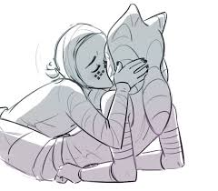 Ahsoka And Barriss Star Wars Drawings Star Wars Art Star Wars Memes