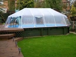 Above Ground Pools Prices Pool Domes That Are Available To Cover In G Decoration Piscine Piscine Amenagement Paysager Piscine Hors Sol Couverte