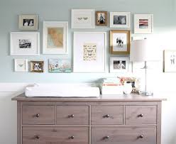 Use A Dresser As A Changing Table When The Baby Gets Older They Can Use It In Their Big Kid Room Or Can Be U Gallery Wall Nursery Home Ikea Hemnes