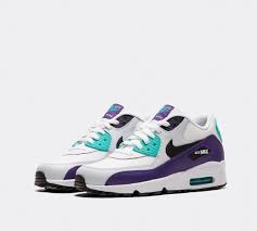 Nike Junior Air Max 90 Leather Trainer White Black Hyper Jade Footasylum Air Max 90 Leather Kid Shoes Nike