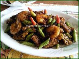 Masakan Melly Oseng Oseng Tempe Udang Kacang Panjang Makanan