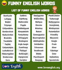 funny words 60 funny english words you probably don t know love english in 2021 english words writing words funny words