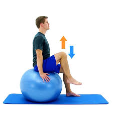 Exercise Ball Marchingwhile Seated On An Exercise Ball Slowly Raise A Foot Up Off The Floor Return And Then Lift T Exercise Ball Exercises Workout Programs