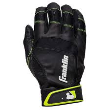 franklin sports mlb youth shok sorb batting gloves black optic yellow