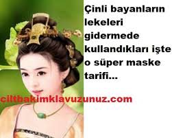 Cinlilerin Kullandiklari Leke Gideren O Maske Cinli Maskeler Cilt Bakimi