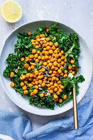 Check spelling or type a new query. Vegan Massaged Kale Salad With Roasted Chickpeas Earth Of Maria