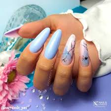 In few cases, there may be bleeding or pus draining from under the nail. The Cutest Light Blue Nails To Try In 2021 Cute Manicure