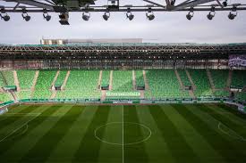 The stadium used to be referred to as pmsc stadion due to the old name of the local team, and sometimes referred to as újmecsekaljai stadion, which is derived from the name of the district, where the stadium is located. English Groupama Arena