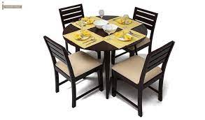 Product title dining table set, 5 pieces kitchen dining table with 4 dining chairs pine wood kitchen dinette table. Buy Round Dining Table Sets Shop Best Quality Round Dining Table Set For Your Home Online In Round Dining Table Round Dining Table Sets Dining Table Setting
