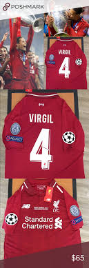 2019 2020 Liverpool Virgil Van Dijk Jersey Brand New 2019 2020 Liverpool Champions League Ho Liverpool Champions League Liverpool Champions Arsenal Chelsea