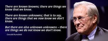 Quotations by donald rumsfeld to instantly empower you with president and people: Unknown Unknowns From A Speech Made By Donald Rumsfeld Then Us Secretary Of State For Defence In February 2002 At A Defence De Unknown Quotes Quotes Unknown