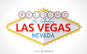 El letrero lo creó en 1959 la. Willkommen Im Las Vegas Schild Vektor Download