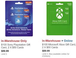 costco buy 2x 50 gift card multipacks for xbox