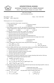 Berikut sejumlah pertanyaan dan jawaban yang sudah. Pdf Soal Uambn Fiqih Ukhti Nurhayati Academia Edu