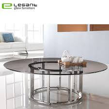 Design your own unique living space with an elegant coffee table that will provide both aesthetic and functional value. Contemporary Round Grey Tempered Glass Center Table With Stainless Steel Base China Coffee Tables Tables Made In China Com
