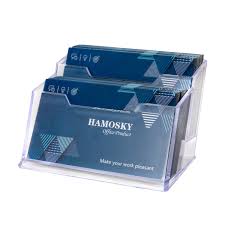 Free store pickup in 30 minutes. Hamosky Business Card Case Holder 2 Tier Clear Business Card Holder Display Plastic Business Card Stand Business Card Organizer For Office 1 Pack Buy Online In Botswana At Botswana Desertcart Com Productid 44352647