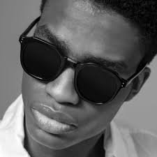 Fletcher Angular Sunglasses in Black and Grey