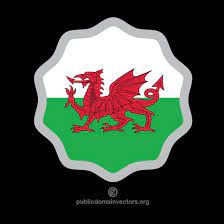 There are several stories which link wales with the leek. Welsh Flag Emblem Free Vector Image In Ai And Eps Format Creative Commons License