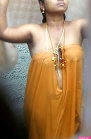 Desi MILF posing topless - nightie & mangalsutra- sensual