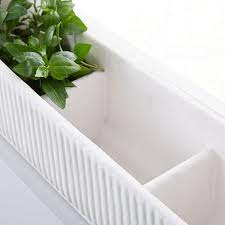 Take your indoor gardening to a whole new level with these diy indoor hanging flower boxes. Fluted Indoor Outdoor Windowsill Planter White