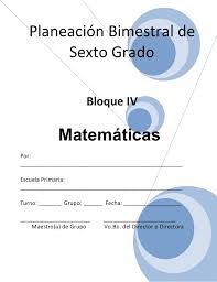 Los caminos del saber 10. 6to Grado Bloque 4 Matematicas