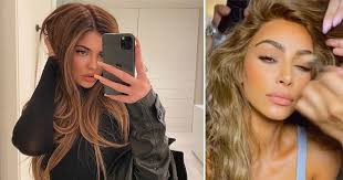 Autumn hair color cool chocolate brown 🍂 @kimkardashian. Kylie Jenner Shows New Golden Brown Hair As She Copies Kim Kardashian Metro News