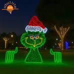 Landscape Outdoor Festive Animals Decorations Penguin Motif Light