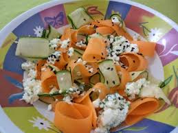 Receita De Salada De Pepino E Cenoura Com Molho De Queijo Cottage E Gergelim Preto Enviada Por Verusca Tudogostoso