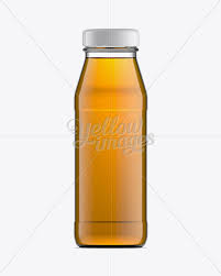 Download Clear Bottle W Apple Juice Mockup In Bottle Mockups On Yellow Images Object Mockups PSD Mockup Templates