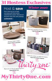 31 Hostess Exclusives Winter 2020 Mythirtyone Com Close To Home Lazy Susan Felt Storage Tote Thirty One Gifts Thirty One Tote Storage