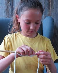 Pompom Scarf Knitting Craft Kit by Buttonbag