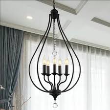 Kronleuchter Kerzen Blütenknospe Design 5 Flammig In Schwarz
