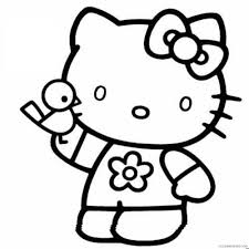 So, it's okay to print them all and bundle them into a hello kitty coloring book for your little girl as long as you don't commercialize it. Hello Kitty Coloring Pages For Kids Printable Coloring4free Coloring4free Com