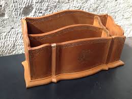 Maison Fey C Trieur A Courrier Gaine En Mouton Fauve File Box In Sheep Leather Fourniture Bureau Trieur Gaines