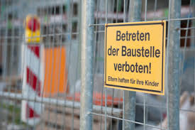 Check spelling or type a new query. Sign On A Construction Site Stockphoto