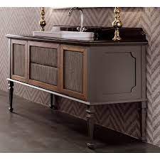 A luxury vanity can be understated and minimal, like this one. Gm Luxury Atelier 49 6 Bath Vanity Cabinet Single Sink Toulipier Wood Walnut Gray Finish Gm Luxury Bath Collection Bathroom Vanities And Sink Consoles 4 Drawers 44 To 50 Inches Above 15000 00