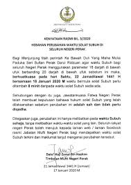 Sri iskandar apabila ia datang masa untuk sembahyang subuh? Bernama Radio Waktu Subuh Di Perak Ditambah Lapan Minit Facebook