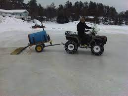 Homemade Ice Resurfacer Backyard Ice Rink Ice Rink Backyard Hockey Rink