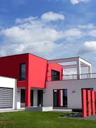 48 Nice Red Houses Photos In 2020 House Design Photos Unique House Design Modern Bungalow