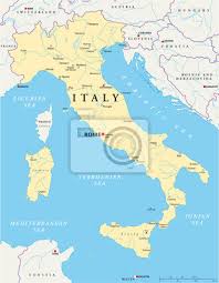 1888 karten zur geschichte italiens alte landkarte antique map litho. Italien Landkarte Leinwandbilder Bilder Sardonisch Toast Cagliari Myloview De