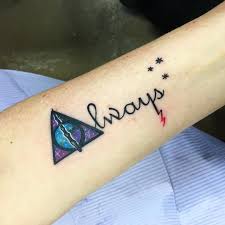 For All My Fellow Harry Potter Fans The Deathly Hallows Symbol The Elder Wand Invisibility Cloak And The Resurrectio Trendy Tattoos Tattoos Tattoo Artists